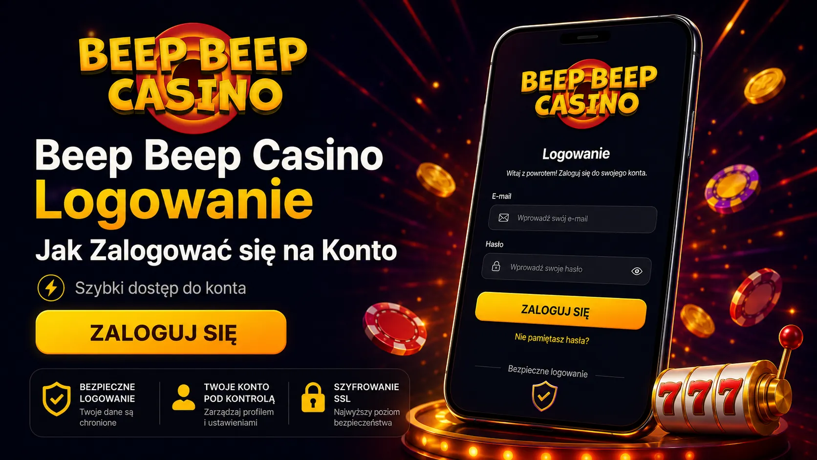 Beep Beep Casino Logowanie - Jak Zalogować się na Konto